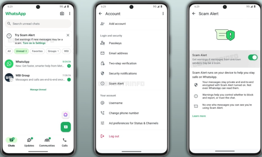 WhatsApp’ın Dolandırıcılık Uyarısı bazı Android beta kullanıcılarına açıldı