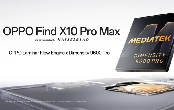 OPPO Find X10 Pro Max küresel pazarda Dimensity 9600 Pro ile çıkacak