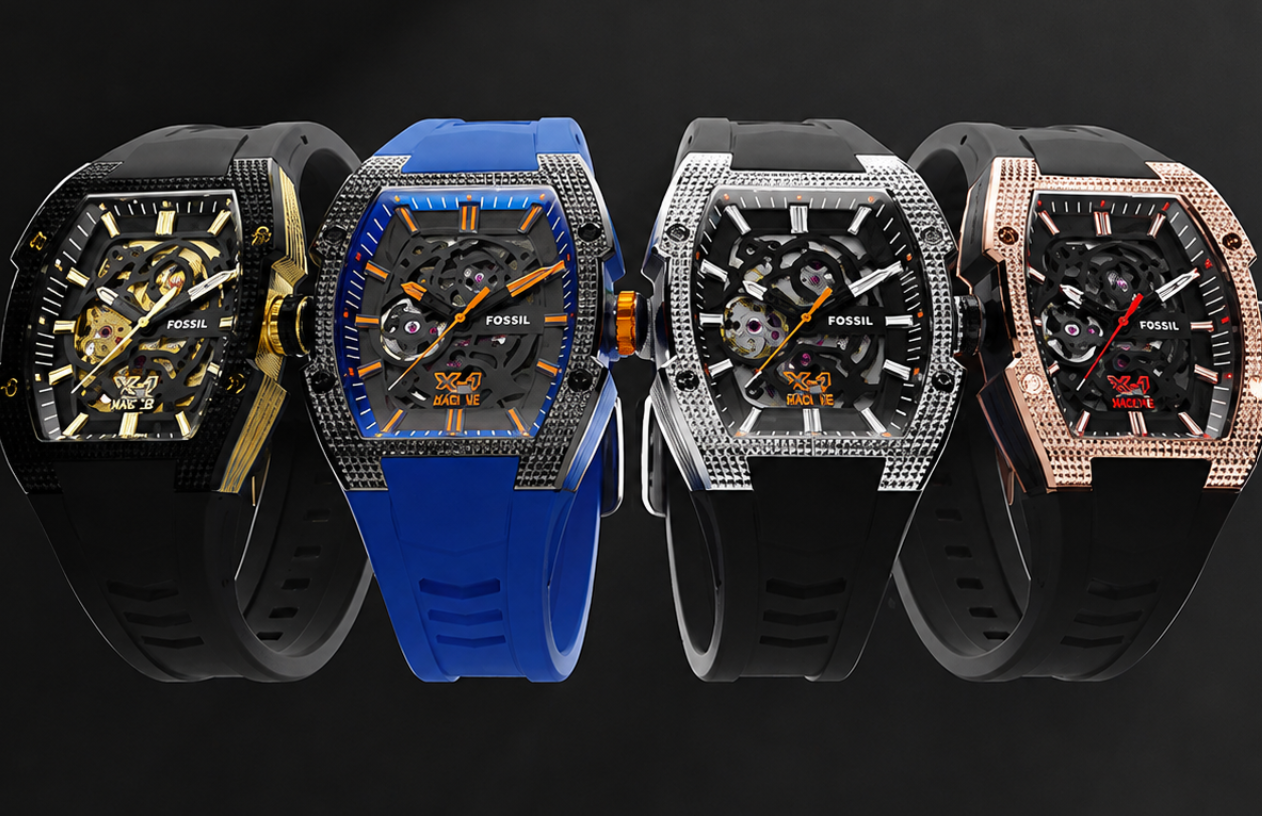 Fossil Machine X-1 açık mekanizması ve yarış tasarımıyla tanıtıldı