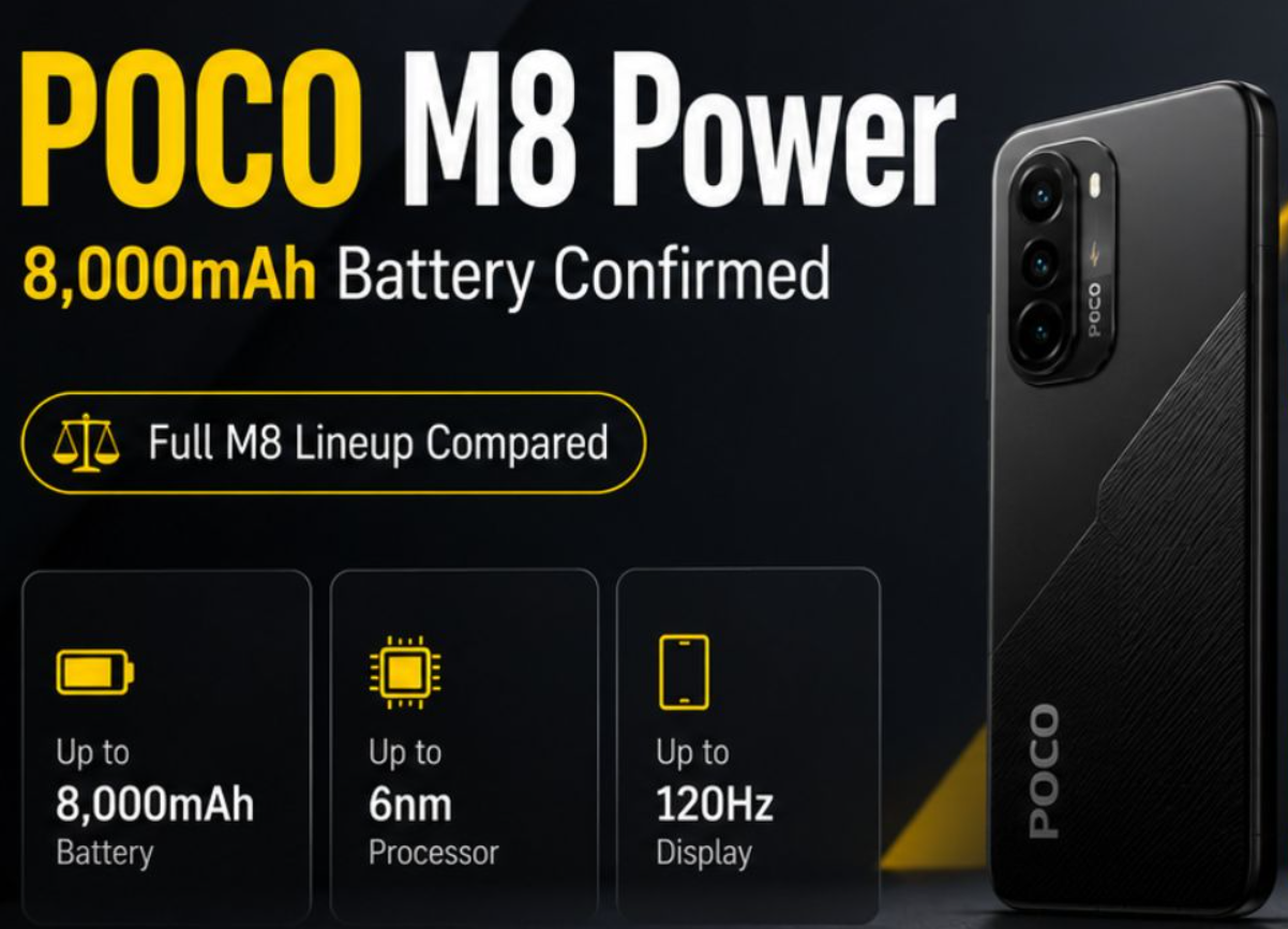 Poco M8 Power tanıtım öncesi tüm önemli özellikleriyle ortaya çıktı