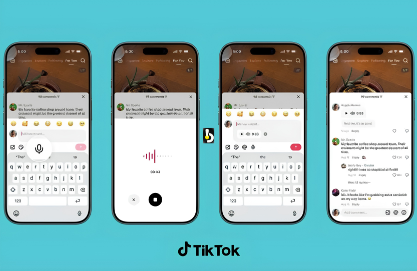 TikTok artık yoruma ses ve dokuz fotoğraf eklemeye izin veriyor!