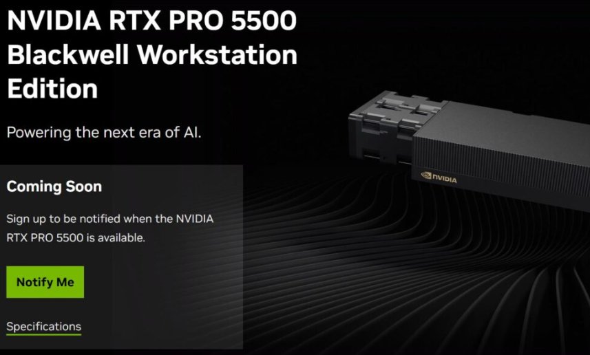 NVIDIA RTX PRO 5500 Blackwell duyuruldu: 84 GB ECC GDDR7, 21.760 CUDA ve 600 W tavan