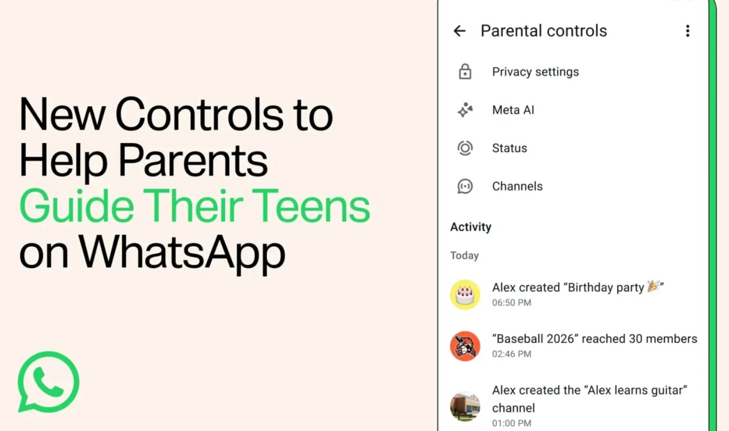 WhatsApp, ebeveyne grup ve kanal hareketini açıyor