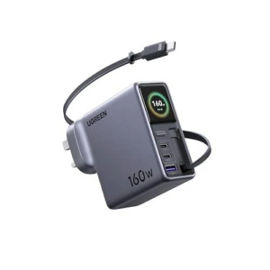 UGREEN'in Geri Sarılabilir Kablolu 160W Şarj Cihazı Amazon'da 94.99 Dolara Düştü