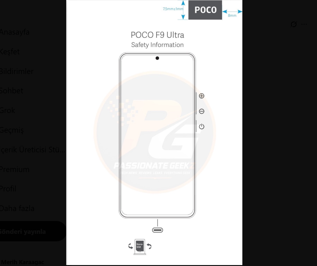 Poco F9 Ultra’nın tasarımı sızdı, fiyatı beklenenden yüksek olabilir