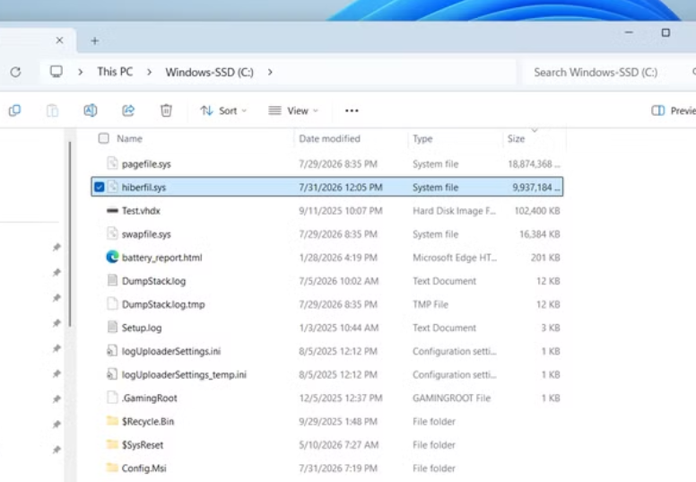 Windows'ta bu özelliği kapatarak 10 GB depolama alanı kazandım